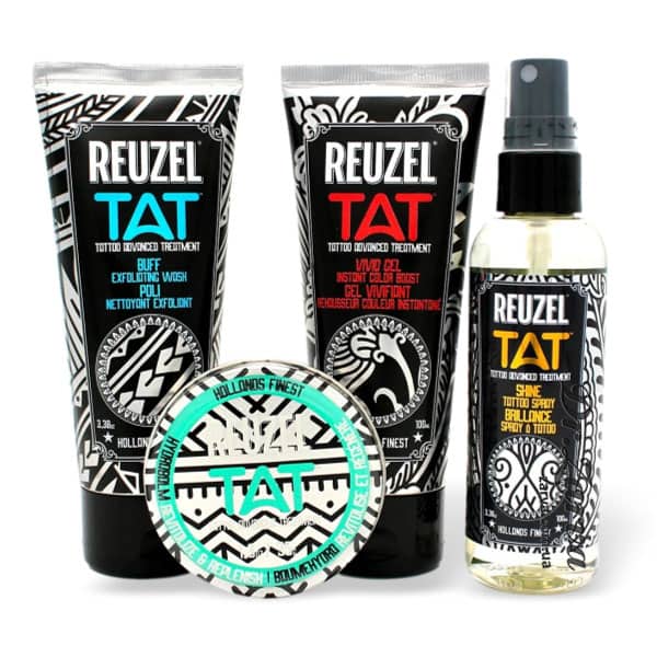 Полный набор для ухода за татуировкой (усиление цвета) REUZEL The Full Routine TAT Bundle