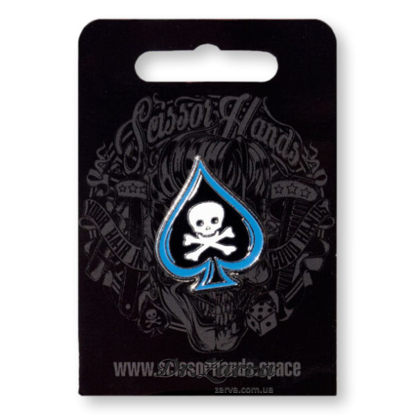 Значок SCISSOR HANDS Pin Black Heart