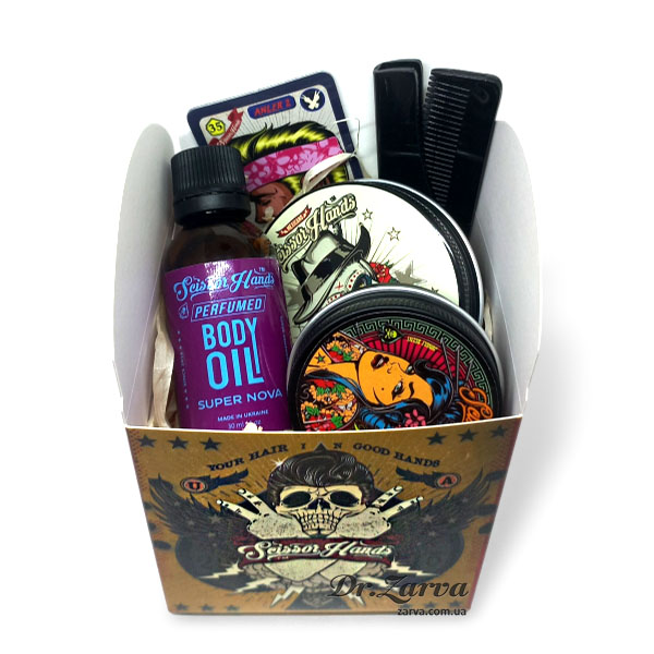 Набор для ухода за бородой, телом и волосами SCISSOR HANDS Falen Angel