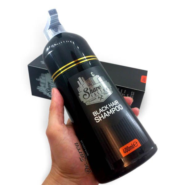 Окрашивающий шампунь для тонировки волос THE SHAVE FACTORY Black Hair Shampoo (чорный) 400 мл