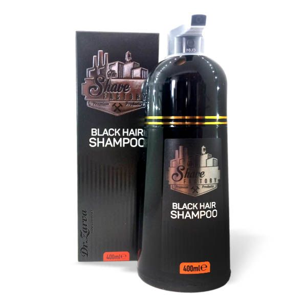 Окрашивающий шампунь для тонировки волос THE SHAVE FACTORY Black Hair Shampoo (чорный) 400 мл