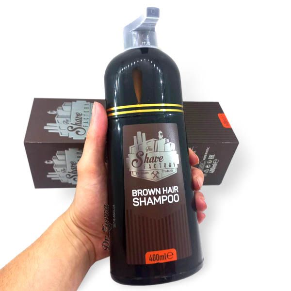 Окрашивающий шампунь для тонировки волос THE SHAVE FACTORY Brown Hair Shampoo (темно-коричневый) 400 мл