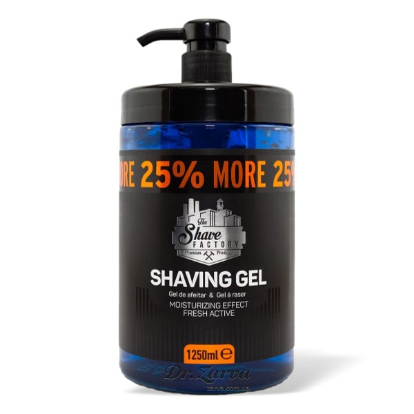 Гель для бритья THE SHAVE FACTORY Shaving Gel прозрачный с дозатором 1250 мл