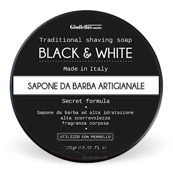 Мыло для бритья The Goodfellas Smile (TGS) Black & White Shaving Soap 100 г