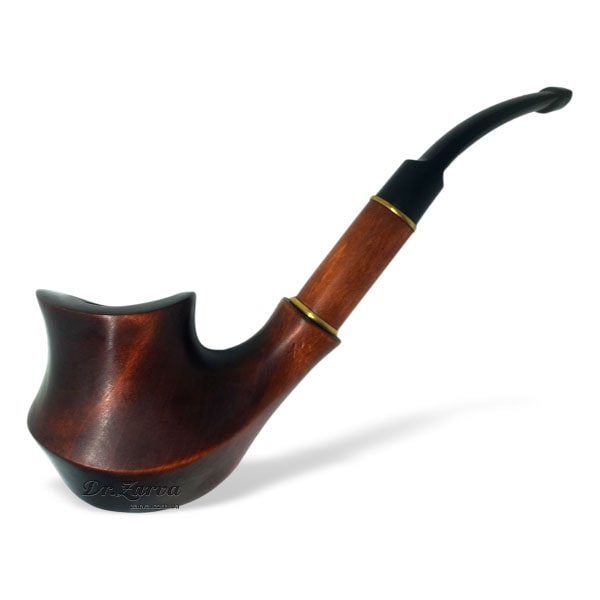 Трубка курительная из дерева груша удлиненная Floria (без охладителя, под фильтр 9 мм) 31054