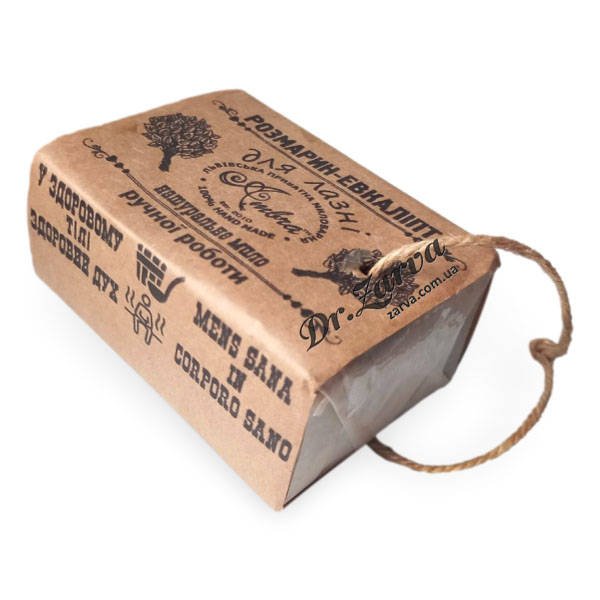 Мыло натуральное для бани AMBRA Розмарин-Эвкалипт банное 200 г