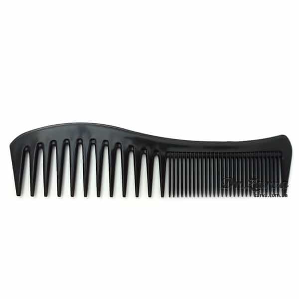 Расческа для текстуры комбинированная Черная Волна (185 мм)