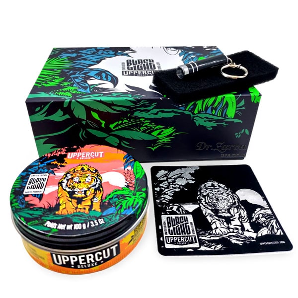 Коллекционный мужской набор для укладки волос UPPERCUT DELUXE Black Light Matte Pomade Collectors Kit