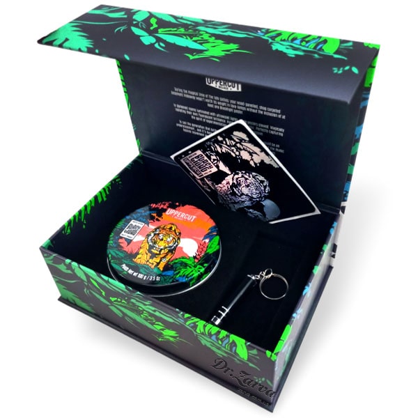 Коллекционный мужской набор для укладки волос UPPERCUT DELUXE Black Light Matte Pomade Collectors Kit