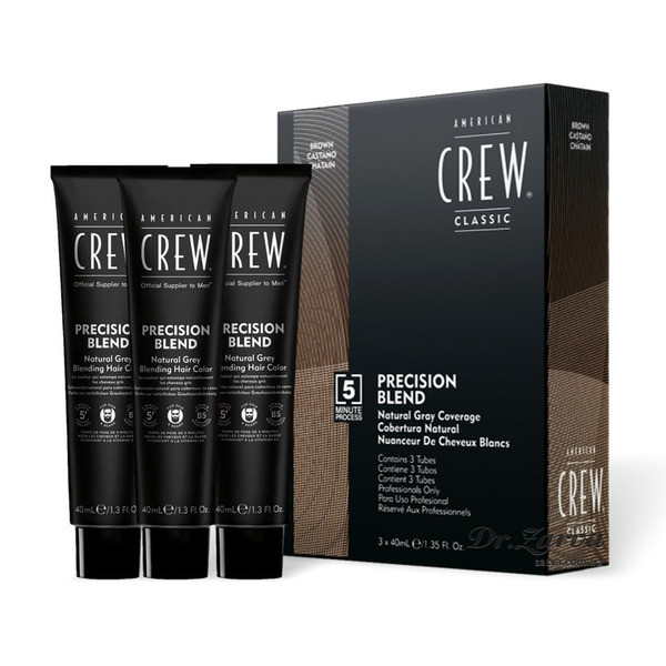 Система маскировки седины AMERICAN CREW Precision Blend Shades 4-5 (Темно-коричневый / Medium Natural)