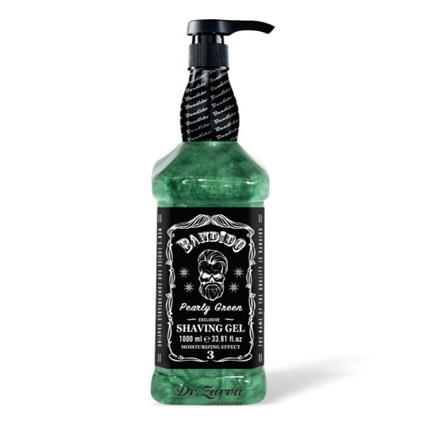 Гель для бритья BANDIDO Pearly Green Shaving Gel прозрачный с дозатором 1000 мл