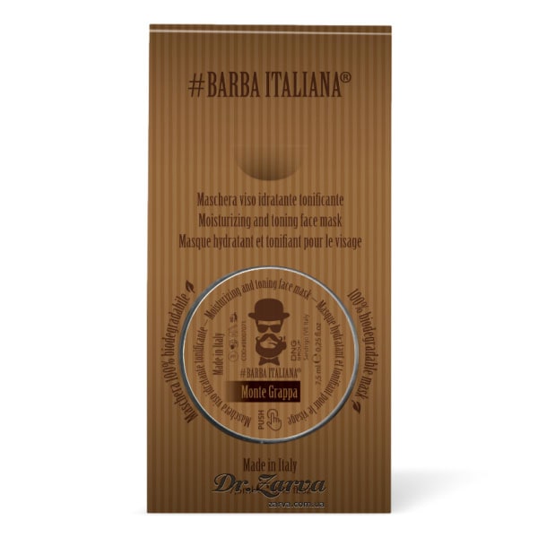 Маска для лица BARBA ITALIANA Monte Grappa (увлажняющая, тонизирующая) 7,5 мл