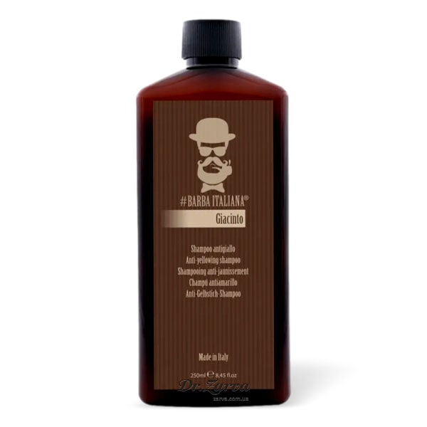 Шампунь BARBA ITALIANA Giacinto (для седых и светлых волос) 250 мл
