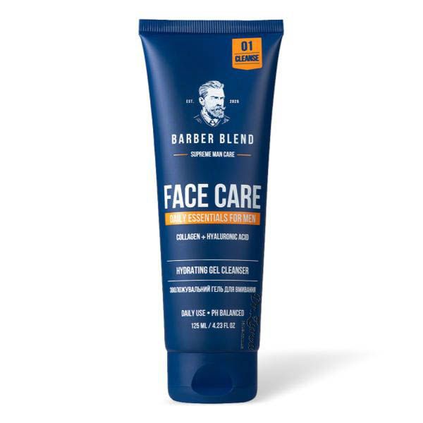 Увлажняющий гель для умывания BARBER BLEND с коллагеном и гиалуроновой кислотой 125 мл
