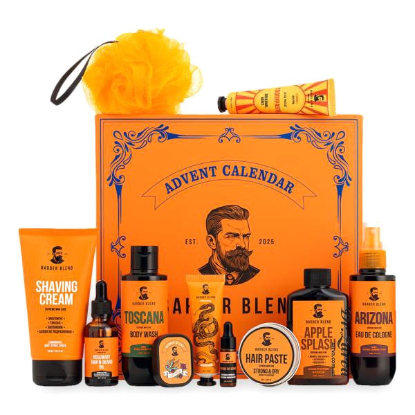 Адвент календарь для мужчин BARBER BLEND – (подарок из 12 сюрпризов)