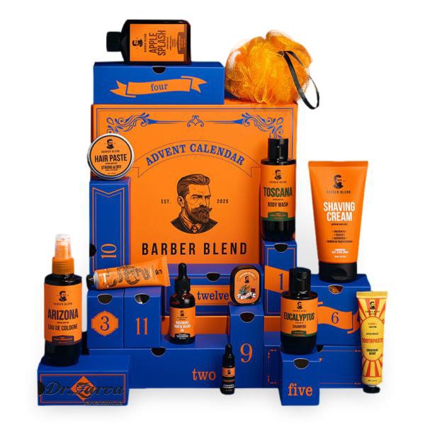 Адвент календарь для мужчин BARBER BLEND – (подарок из 12 сюрпризов)