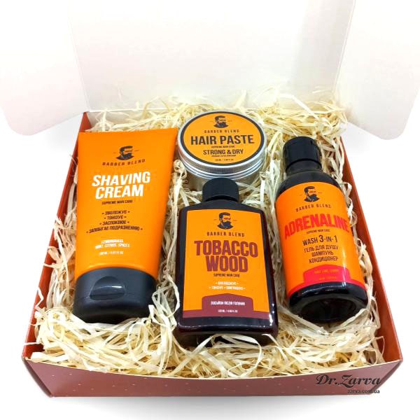 Набор для бритья, ухода за телом и укладки волос BARBER BLEND