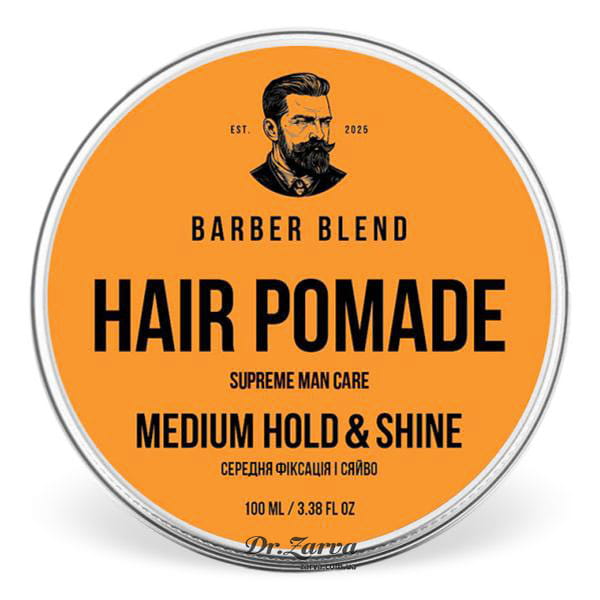 Помада для укладки волос BARBER BLEND Hair Pomade Medium Hold and Shine 100 мл