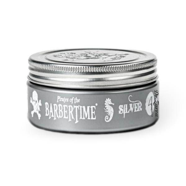 Помада для укладки волос BARBERTIME Silver Pomade (Strong Hold, High Shine) 150 мл