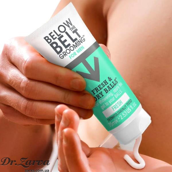 Мужской дезодорант для интимной гигиены BELOW THE BELT Fresh & Dry Ball Deodoran 75 мл