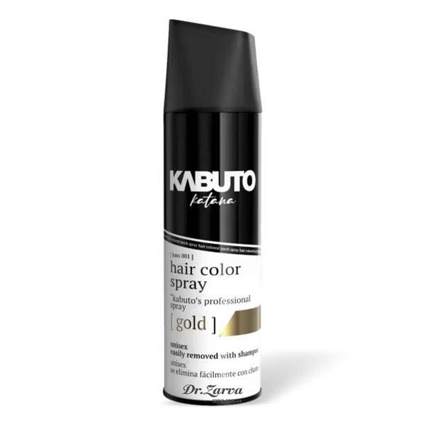 Окрашивающий спрей для волос KABUTO KATANA Hair Color Spray Gold (полупрозрачный золотой) 150 мл