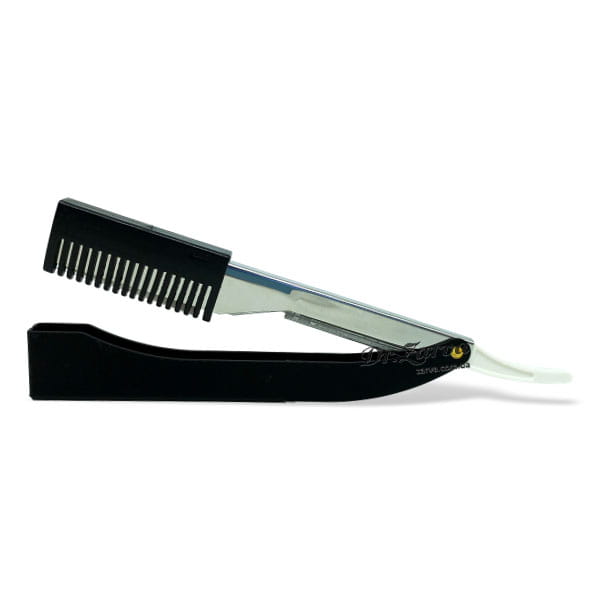 Опасная бритва шаветта KIEPE черная с защитой на лезвие