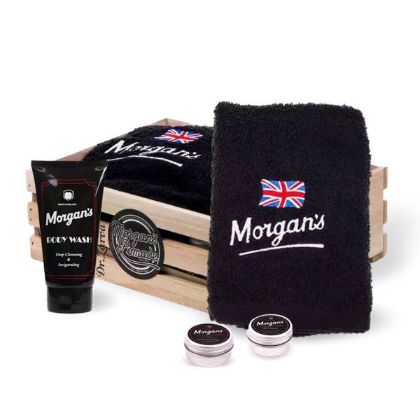 Набор для ухода за телом и укладки волос MORGANS Wooden Wash Slatted Box