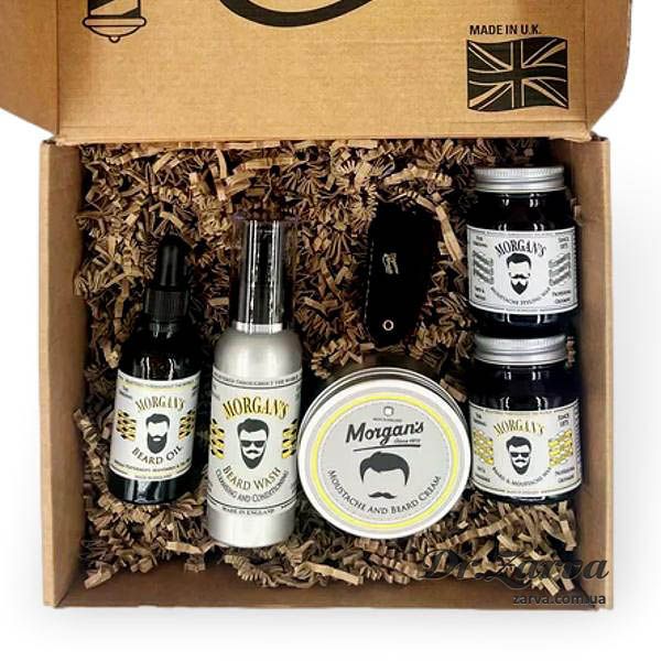 Набор по уходу за бородой и усами MORGANS Moustache and Beard Gift Set