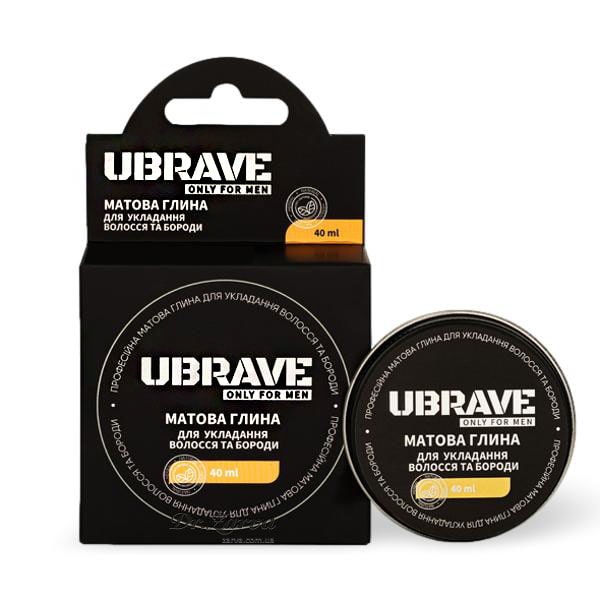 Глина для укладки волос и бороды UBrave 40 мл