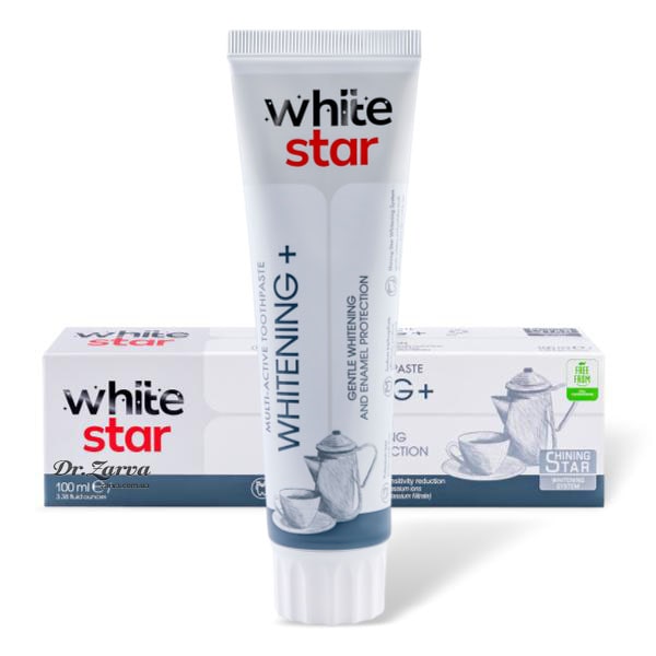 Зубная паста WHITE STAR Whitening+ (безопасное отбеливание, защита от налета, свежесть) 100 мл